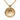 Gold Dior Gold Plated Enamel Logo Round Pendant Necklace