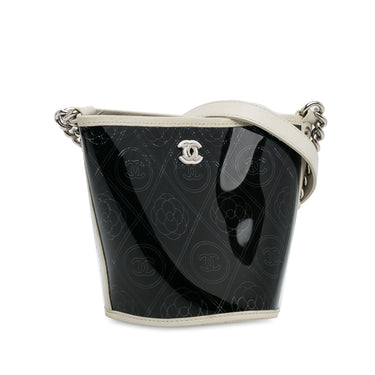 Black Chanel PVC Camellia Bucket
