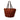 Brown Saint Laurent Medium Raffia Panier Basket Shopper Tote