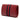 Red Gucci Mini Leather Rajah Web Chain Crossbody