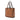 Brown Prada Woven Goatskin Madras Tote