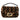 Brown Fendi Mini Zucca Shearling Chain Baguette Satchel
