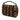 Brown Fendi Mini Zucca Shearling Chain Baguette Satchel - Designer Revival