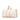 White Louis Vuitton Damier Azur Keepall Bandouliere 55 Travel Bag - Designer Revival