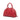 Red Prada Saffiano Lux Bowling Bag Satchel - Designer Revival