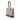 Red Burberry House Check Canvas Tote