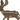 Gold Chanel CC Gold Plated Faux Pearl Deer Brooch