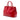 Red Prada Medium Saffiano Vernice Galleria Double Zip Satchel