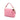 Pink Fendi Zucca Embossed Leather Baguette Satchel - Designer Revival