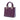 Purple Dior Medium Patent Cannage Lady Dior Satchel