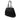 Black Prada Saffiano Trimmed Tessuto Shopper Tote