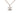 Silver Chanel CC Brass and Strass Pendant Necklace