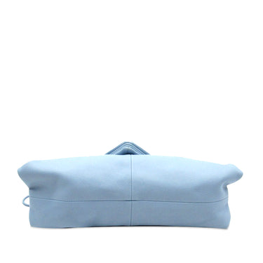 Blue Bottega Veneta BV Trine Angular Clutch Bag - Designer Revival