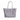 Silver Chanel Large Quilted Metallic Caviar Shopping Fever Tote