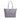 Silver Chanel Large Quilted Metallic Caviar Shopping Fever Tote