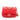 Red Chanel Mini Square Classic Lambskin Pearl Crush Single Flap Crossbody Bag