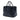 Blue Prada Glace Calf Twin Pocket Double Handle Satchel