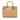 Tan Dior Large Patent Cannage Lady Dior Satchel