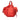 Red LOEWE Small Calfskin Hammock Satchel