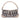 Gray Burberry Smoke Check Coated Canvas Shoulder Bag