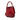 Red Gucci Calfskin Abbey D Ring Ruffle Hobo