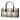 Brown Burberry House Check Canvas Handbag