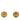 Gold Chanel CC Gold Plated Round Clip On Earrings