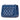 Blue Chanel Mini Square Classic Lambskin Single Flap Crossbody Bag - Designer Revival