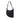Black Fendi Zucchino Canvas Oyster Shoulder Bag