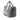 Gray Prada Scamosciato and Canapa Twin Pocket Double Handle Satchel