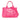 Pink Prada Small Canvas Canapa Logo Satchel