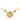 Gold Chanel CC Gold Plated Round Pendant Necklace