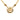 Gold Chanel CC Gold Plated Round Pendant Necklace