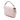 Pink Fendi Mini Zucca Embossed Leather Baguette Satchel