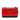 Red Chanel CC Bicolor Quilted Patent Wallet on Chain Crossbody Bag