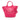 Pink Prada Medium Canvas Canapa Logo Convertible Shopping Tote