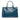 Blue Prada Medium Saffiano Vernice Galleria Double Zip Satchel