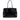 Black Chanel CC Quilted Patent Charm Tote