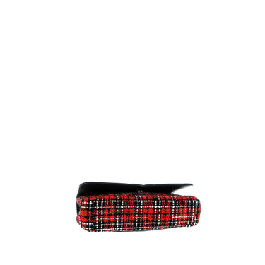 Red Chanel Medium Tweed CC Filigree Flap Shoulder Bag - Designer Revival