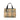 Beige Burberry House Check Coated Canvas Handbag