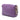 Purple Chanel Mini Lambskin Triple Chain Full Flap Shoulder Bag