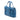 Blue Bottega Veneta Nappa Intrecciato Flap Satchel