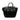 Black Celine Mini Tartan Luggage Tote