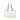 White Bottega Veneta Medium Intrecciato Stitched Double Chain Tote