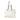 White Bottega Veneta Medium Intrecciato Stitched Double Chain Tote - Designer Revival
