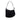 Black Fendi Zucchino Canvas Oyster Shoulder Bag