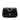 Black Chanel CC Quilted Lambskin Bijoux Chain Curved Full Flap Crossbody Bag