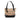 Brown Burberry Haymarket Check Canvas Handbag