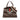Brown Gucci Medium Calfskin Linea Totem Satchel