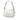 White Dior Oblique Coated Canvas Romantique Shoulder Bag